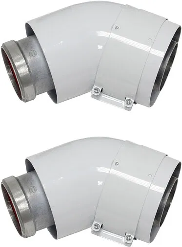 Колено для дымохода Ø 60/100мм ∠ 45° (Al) Vaillant 303809