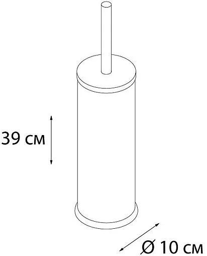 Ёршик для унитаза Fixsen хром FX-452