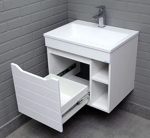 Тумба под умывальник подвесная Айсберг Absolute 60 белый DA6701T