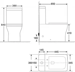 Унитаз-компакт безободковый BelBagno Romano белый BB248CPR-P+BB248T Унитаз-компакт безободковый BelBagno Romano белый BB248CPR-P+BB248T, 2