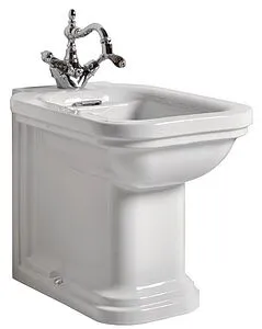 Биде напольное Kerasan Waldorf белый 4121K1bi/cr*1 Биде напольное Kerasan Waldorf белый 4121K1bi/cr*1, 1