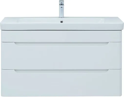 Тумба-умывальник подвесная Aquanet София 105 белый глянец 00274116+11105-KL