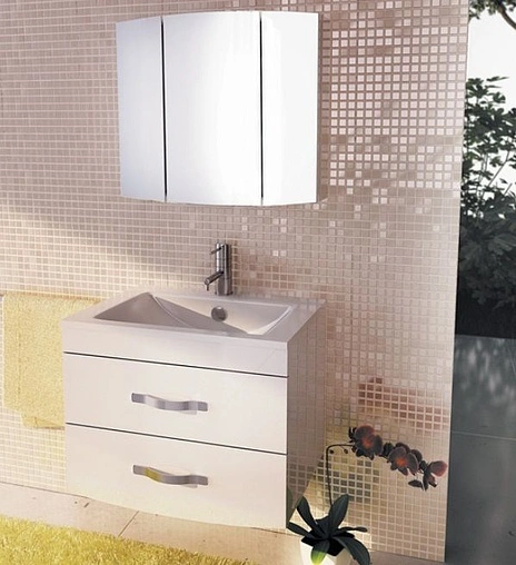 Тумба-умывальник подвесная Comforty Лаура 75-2 белый 00004136348CF