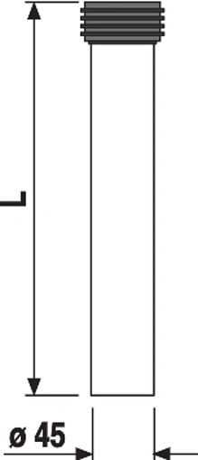 Патрубок к унитазу от бачка Sanit 58.993.00