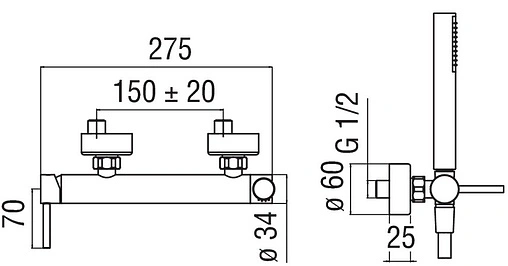 Смеситель для душа Nobili Acquerelli хром AQ93130/1CR Смеситель для душа Nobili Acquerelli хром AQ93130/1CR