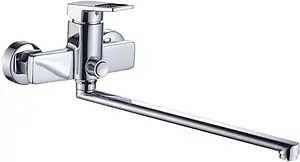 Смеситель для ванны с длинным изливом Swedbe Kronos хром 2050 Смеситель для ванны с длинным изливом Swedbe Kronos хром 2050, 1