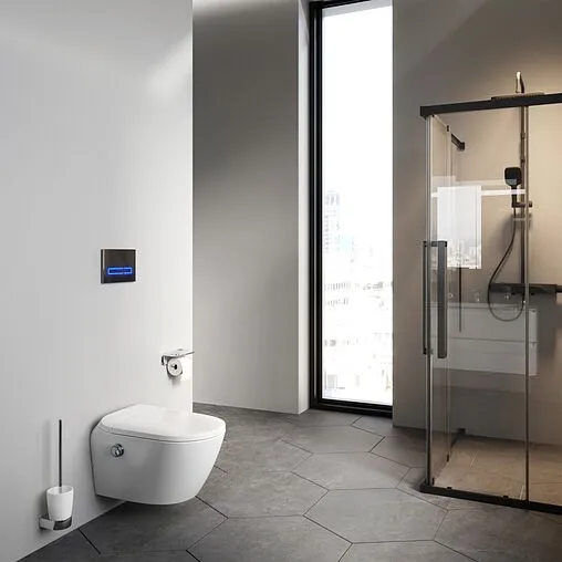 Умный унитаз-биде подвесной безободковый Am.Pm Sensation FlashClean белый CCC301700SC