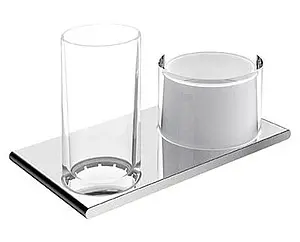 Дозатор для жидкого мыла Keuco Edition 400 хром/белый 11553019000 Дозатор для жидкого мыла Keuco Edition 400 хром/белый 11553019000, 1