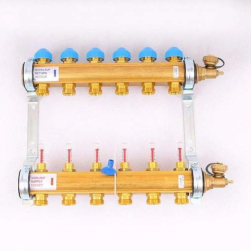 Группа коллекторная с расходомерами 6 отводов 1&quot;в/в x ¾&quot;ек Watts HKV/T 10004200