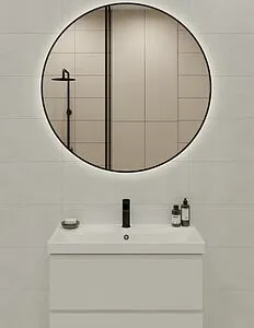 Зеркало с подсветкой Cersanit Eclipse 100x100 чёрный 64149 Зеркало с подсветкой Cersanit Eclipse 100x100 чёрный 64149, 4