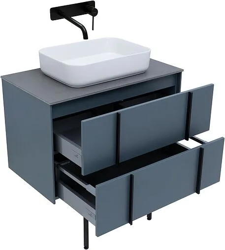 Тумба под умывальник подвесная Allen Brau Reality 80 синий 1.32005.BGM