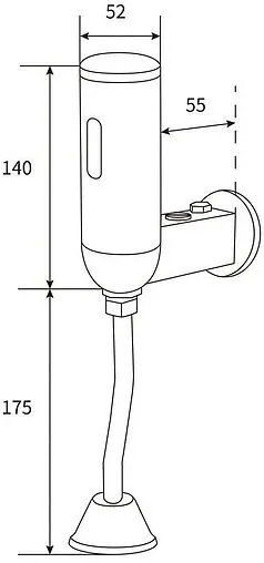 Автоматический кран для писсуара beWash Photocell хром глянцевый BWAM0UT309