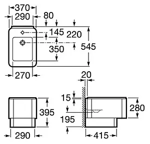 Биде напольное Roca Element белый 357574000, 2