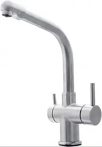 Смеситель для кухни с подключением к фильтру Swedbe Selene Plus нержавеющая сталь 8140, 3