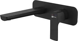 Смеситель для раковины из стены Lemark Ursus чёрный матовый LM7226BL, 1