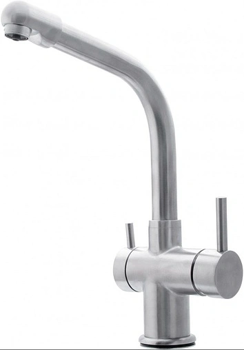 Смеситель для кухни с подключением к фильтру Swedbe Selene Plus нержавеющая сталь 8140