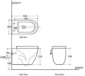 Унитаз подвесной безободковый Logan L1W белый 00261951 Унитаз подвесной безободковый Logan L1W белый 00261951, 2