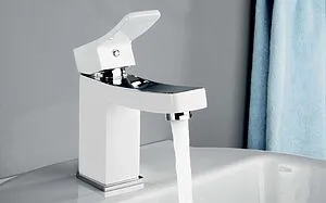 Смеситель для раковины Wasserkraft Aller белый/хром 1063WHITE Смеситель для раковины Wasserkraft Aller белый/хром 1063WHITE, 4