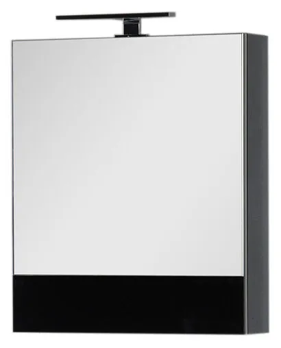 Шкаф-зеркало Aquanet Верона 58 L чёрный 00175384