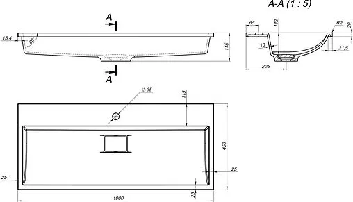 Раковина Versalia Absolute 80 белый 4670142930273