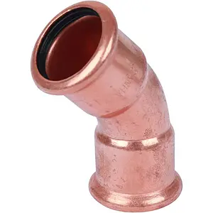 Отвод пресс двухраструбный 28мм угол 45° Sanha 6041 1604128, 1