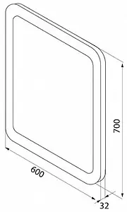 Зеркало с подсветкой IDDIS Edifice 60 с подогревом белый матовый EDI6000i98 Зеркало с подсветкой IDDIS Edifice 60 с подогревом белый матовый EDI6000i98, 2