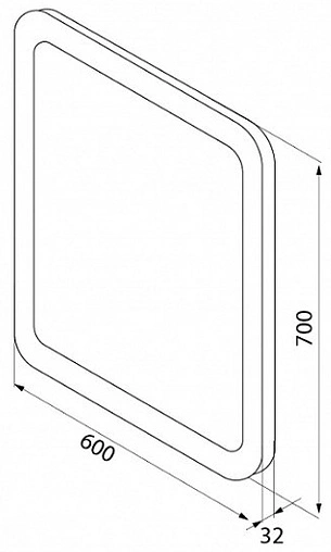 Зеркало с подсветкой IDDIS Edifice 60 с подогревом белый матовый EDI6000i98