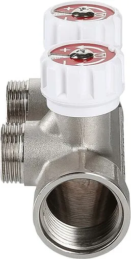 Коллектор регулирующий проходной 3 отвода 1&quot;в/н x ¾&quot;ек Valtec VTc.570.NE.0603