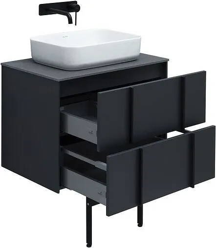 Тумба-умывальник подвесная Allen Brau Reality 70 антрацит 1.32004.AM+