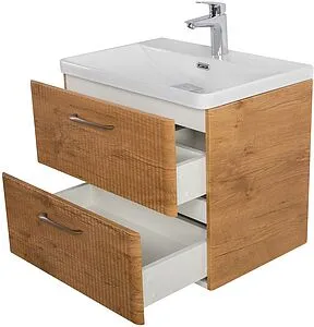 Тумба-умывальник подвесная BelBagno DUE 60 Rovere Nature DUE-600-2C-SO-RN-P+BB-8076-3-60, 5