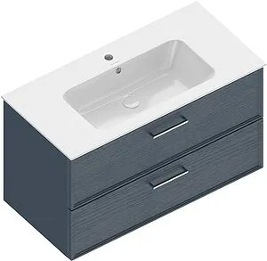 Тумба-умывальник подвесная Kerama Marazzi Piano Classic 95 ясень синий PIA.CL.95\BLU.M+PI.wb.95 Тумба-умывальник подвесная Kerama Marazzi Piano Classic 95 ясень синий PIA.CL.95\BLU.M+PI.wb.95, 5