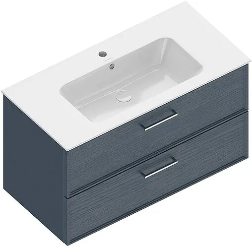 Тумба-умывальник подвесная Kerama Marazzi Piano Classic 95 ясень синий PIA.CL.95\BLU.M+PI.wb.95 Тумба-умывальник подвесная Kerama Marazzi Piano Classic 95 ясень синий PIA.CL.95\BLU.M+PI.wb.95