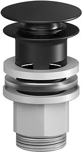 Выпуск автоматический для раковины с переливом Am.Pm чёрный матовый F0700P22 Выпуск автоматический для раковины с переливом Am.Pm чёрный матовый F0700P22, 1