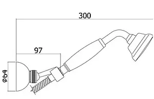 Душевой набор Paffoni Belinda золото/белый ZDUP035GF, 2