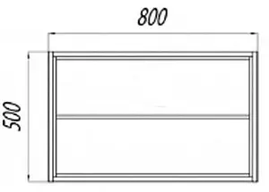 Тумба-умывальник подвесная Aquaton Брук 80 (открытый) дуб феррара/белый Тумба-умывальник подвесная Aquaton Брук 80 (открытый) дуб феррара/белый, 2