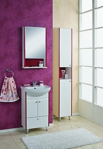 Шкаф-пенал напольный Aquaton Роко 35 L белый 1A106903RO01L