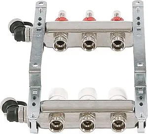 Группа коллекторная с расходомерами 3 отвода 1"в/в x ¾"ек Uni-fitt 450I4303 Группа коллекторная с расходомерами 3 отвода 1"в/в x ¾"ек Uni-fitt 450I4303, 5