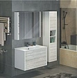 Тумба-умывальник подвесная Comforty Женева 90 дуб белый/белый 00004137133CF
