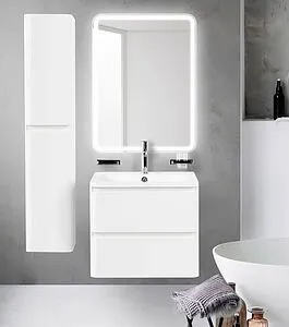 Тумба-умывальник подвесная BelBagno ALBANO 60 Bianco Lucido ALBANO-600-2C-SO-BL+BB600/455-LV-MR-ALR Тумба-умывальник подвесная BelBagno ALBANO 60 Bianco Lucido ALBANO-600-2C-SO-BL+BB600/455-LV-MR-ALR, 4