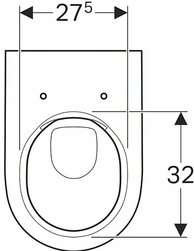 Комплект 6 в 1 Geberit Acanto 500.128.21.A с кнопкой Delta 51 хром глянцевый