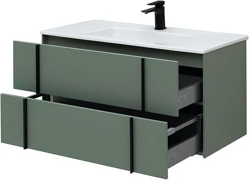 Тумба под умывальник подвесная Allen Brau Reality 100 олива 1.32007.CGM