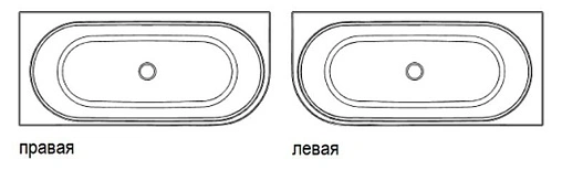 Ванна акриловая Riho DESIRE R 184x84 Led New B087002005