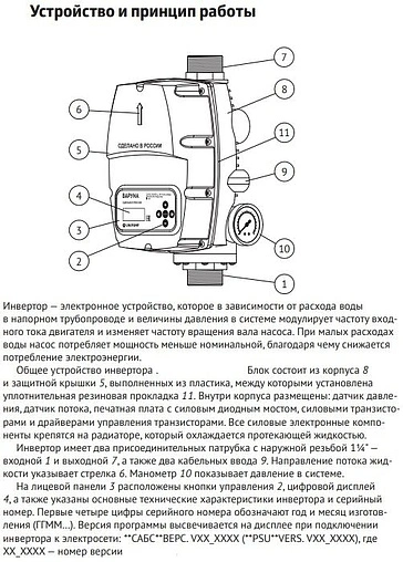 Частотный преобразователь UniPump ВАРУНА 53181