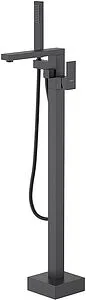 Смеситель для ванны напольный Aquatek Либра чёрный матовый AQ1645MB Смеситель для ванны напольный Aquatek Либра чёрный матовый AQ1645MB, 1
