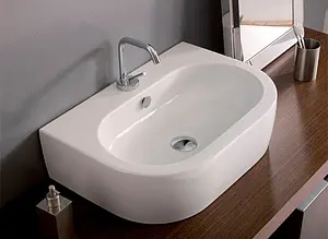 Раковина Kerasan Flo 60 белый 314201*1 Раковина Kerasan Flo 60 белый 314201*1, 3