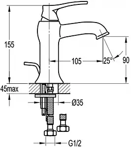 Смеситель для раковины Swedbe Terracotta 2548 Смеситель для раковины Swedbe Terracotta 2548, 2
