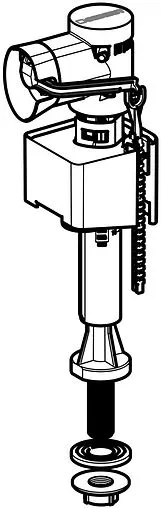 Заливной клапан для бачка ⅜&quot; пластик нижний Geberit Impuls 340 136.731.00.1