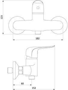 Смеситель для душа Damixa Palace Evo 2 хром 322000000, 2