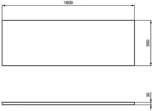 Панель для ванны фронтальная Ideal Standard i.life 160 белый T478401 Панель для ванны фронтальная Ideal Standard i.life 160 белый T478401