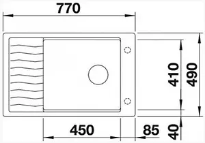 Мойка кухонная Blanco Elon XL 6 S-F 77 белый 524857 Мойка кухонная Blanco Elon XL 6 S-F 77 белый 524857, 2